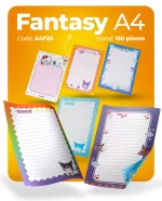کاغذ A4 خط دار فانتزی 20 برگ - A4F20